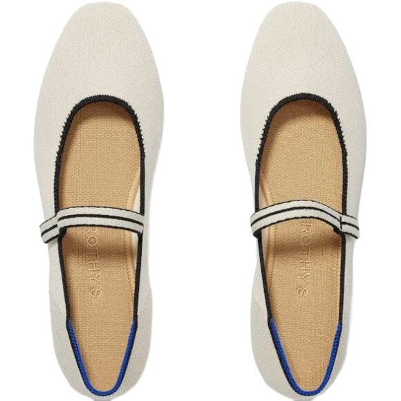 Rothy's Square Mary Jane Flats in Gardenia, Size 8 - Picture 1 of 13